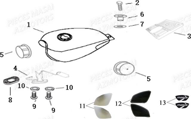 RESERVOIR AZMOTORS BLACK CAFE 125 E4