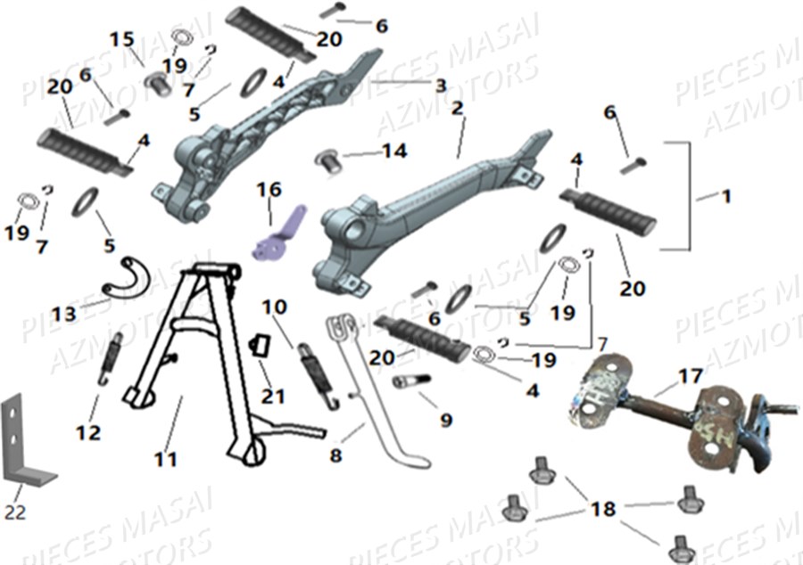 CALE PIED AZMOTORS BLACK CAFE 50