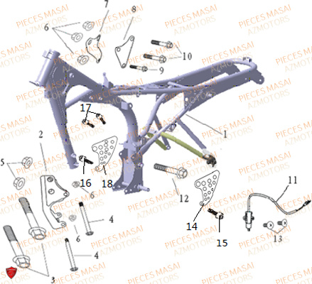 CHASSIS MASAI BLACK ROD 125 II