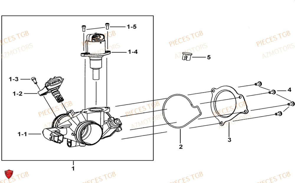 Debitmetre AZMOTORS Pieces TGB BLADE 1000 LTX 2026 (No Serie RFCETTTBJ.. Type: ETT-JJ)