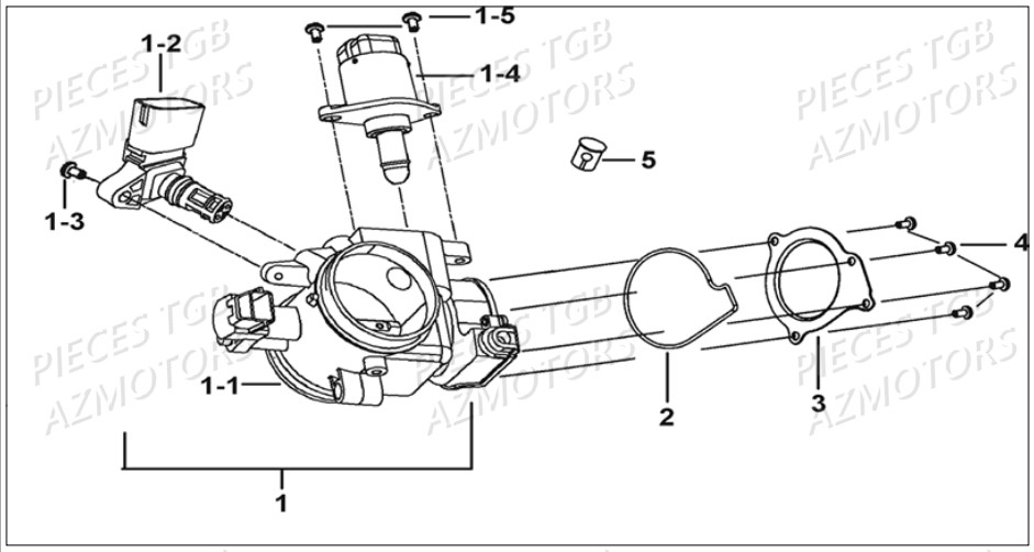 Debitmetre TGB Pieces TGB BLADE 500 SL EFI (No Serie RFCFTGTBB...Type: FTG-HDE)