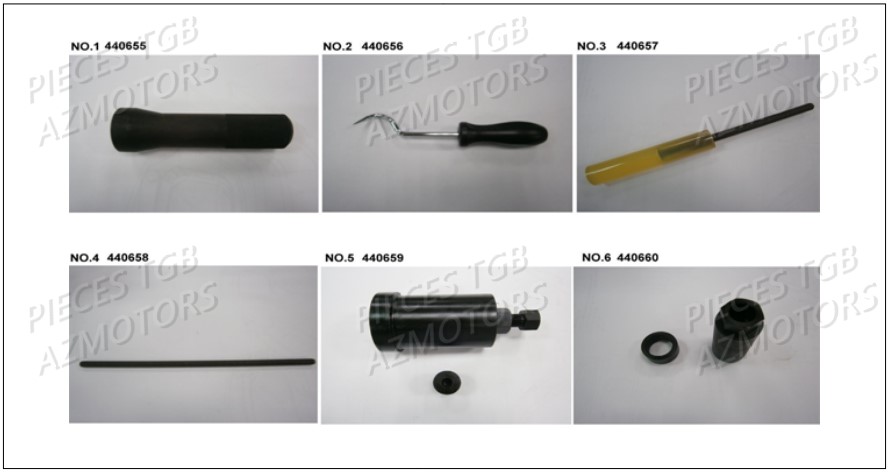 Outils 2 TGB Pieces TGB BLADE 500 SL EFI (No Serie RFCFTGTBB...Type: FTG-HDE)