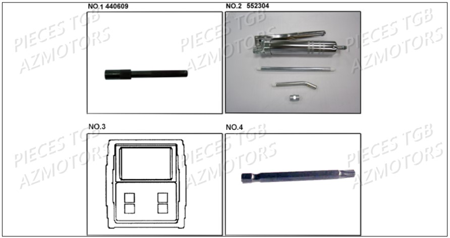 Outils 5 TGB Pieces TGB BLADE 500 SL EFI (No Serie RFCFTGTBB...Type: FTG-HDE)