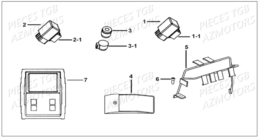 Supports TGB Pieces TGB BLADE 500 SL EFI (No Serie RFCFTGTBB...Type: FTG-HDE)
