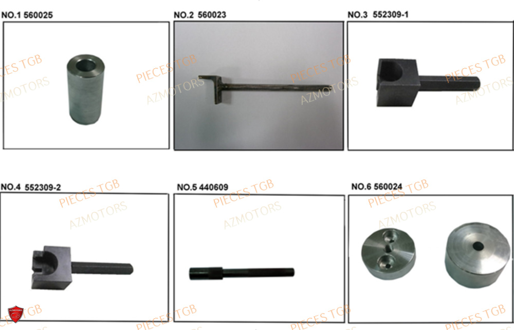 Outils 6 AZMOTORS Pieces TGB BLADE 1000 LTX ABS (No Serie RFCETTTBG.. Type: ETT-JJ)