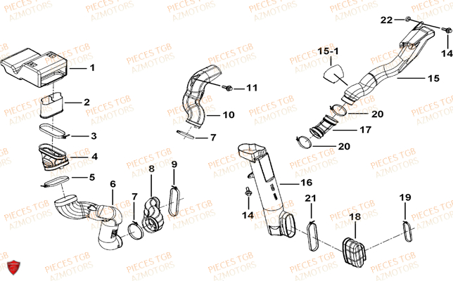 Admission TGB Pieces TGB BLADE 1000 LTX EPS (No Serie RFCETTTBC.. Type: ETT-J)