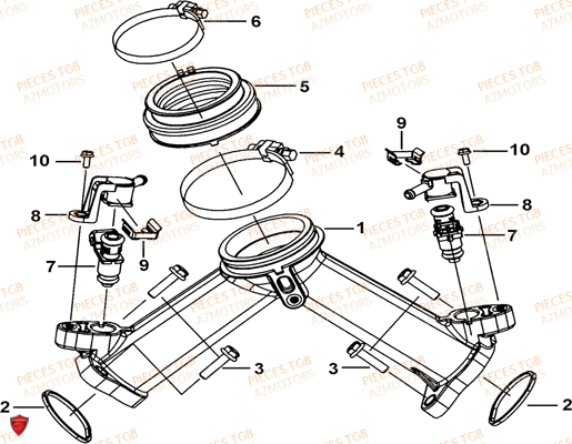 Admission Air TGB Pieces TGB BLADE 1000 LTX EPS (No Serie RFCETTTBC.. Type: ETT-J)