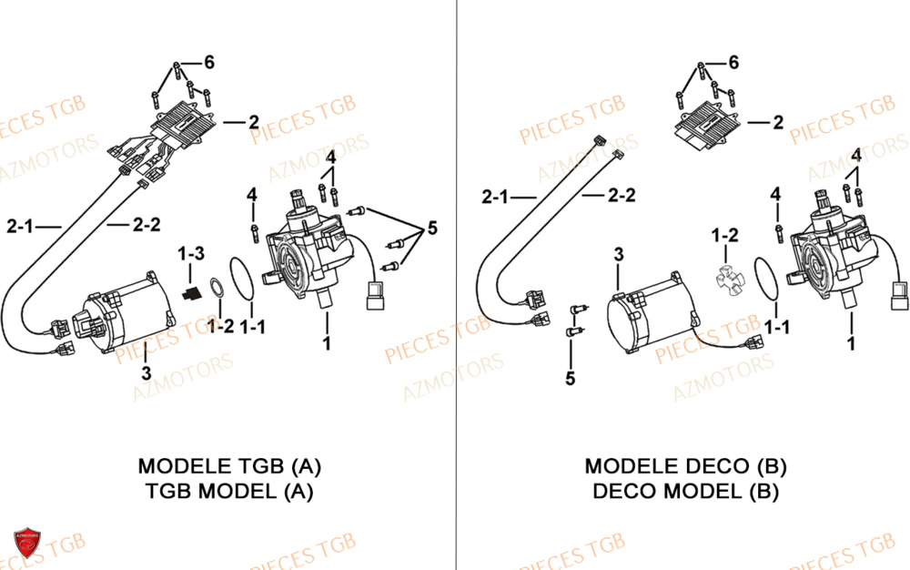 Direction Assistee Selon Modele AZMOTORS Pieces TGB BLADE 1000 LTX EPS (No Serie RFCETTTBC.. Type: ETT-J)