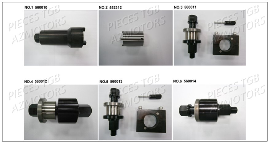 Outils 4 AZMOTORS Pieces TGB BLADE 1000 LT SL (No Serie RFCETTETA... Type ETT)

