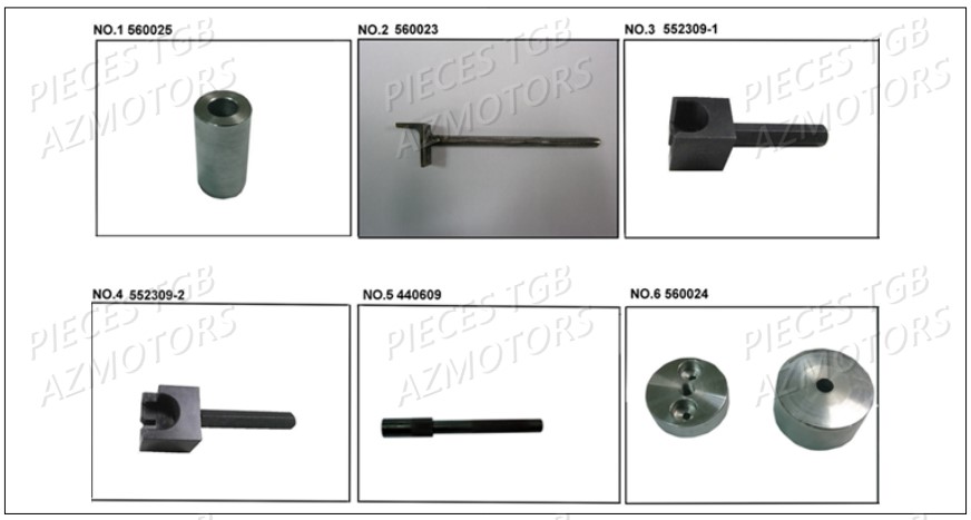 Outils 6 AZMOTORS Pieces TGB BLADE 1000 LT SL (No Serie RFCETTETA... Type ETT)

