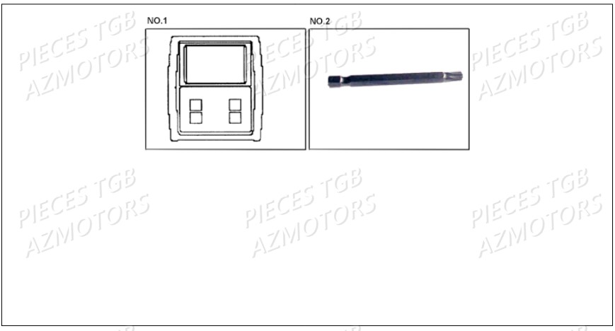 Outils 7 AZMOTORS Pieces TGB BLADE 1000 LT SL (No Serie RFCETTETA... Type ETT)

