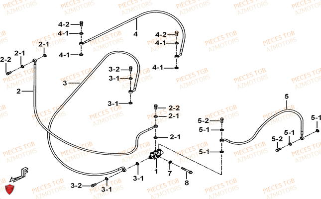 Frein Arriere A Partir Du No Serie 551170 TGB Pieces TGB BLADE 250 LE E LIMITED ED
(No serie RFCFCBFCA.... Type FCB)