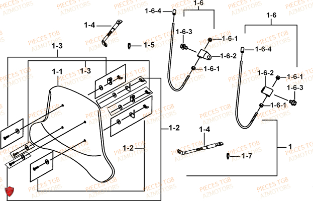 Pare Brise (option) AZMOTORS Pieces TGB BLADE 250 LE E LIMITED ED
(No serie RFCFCBFCA.... Type FCB)