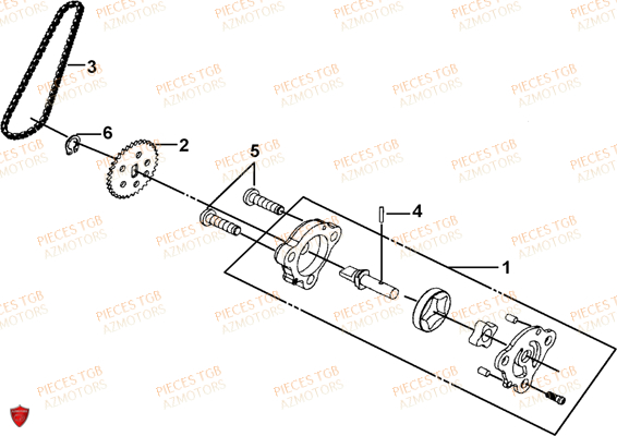 Pompe A Huile TGB Pieces TGB BLADE 250 LE E LIMITED ED
(No serie RFCFCBFCA.... Type FCB)