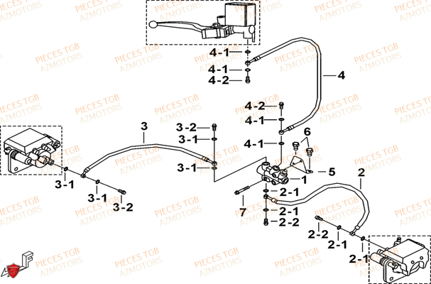 Frein Avant TGB Pieces TGB BLADE 400/425 (Concerne les No serie RFCFBEFBA..type FBE)