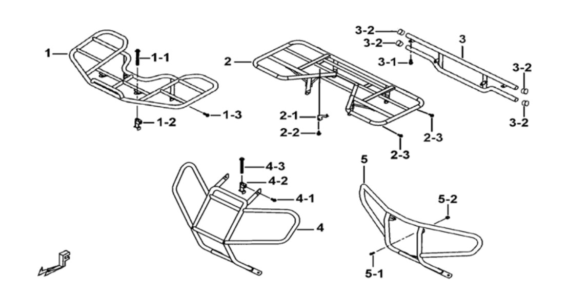 PORTE BAGAGES OPTION TGB BLADE 400 425