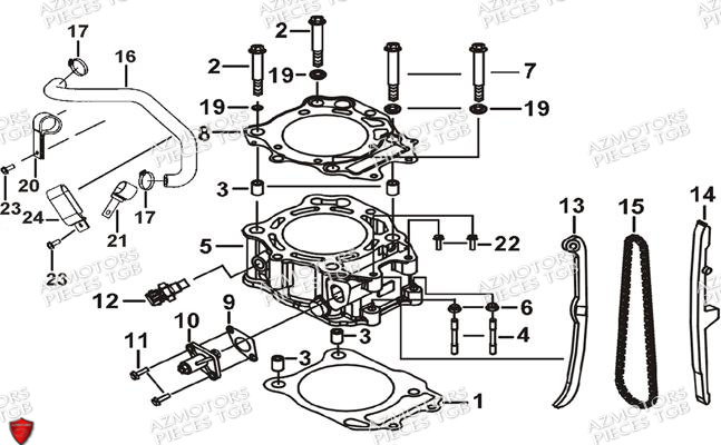 CYLINDRE pour BLADE 470 SL