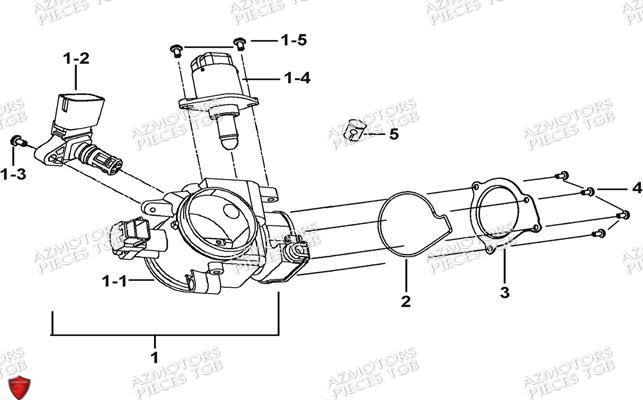 Debitmetre AZMOTORS Pieces TGB BLADE 470 SL (No Serie RFCFTGTBD...Type:FTG-HRE)
