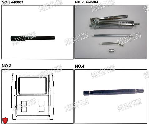 Outils 5 AZMOTORS Pieces TGB BLADE 470 SL (No Serie RFCFTGTBD...Type:FTG-HRE)