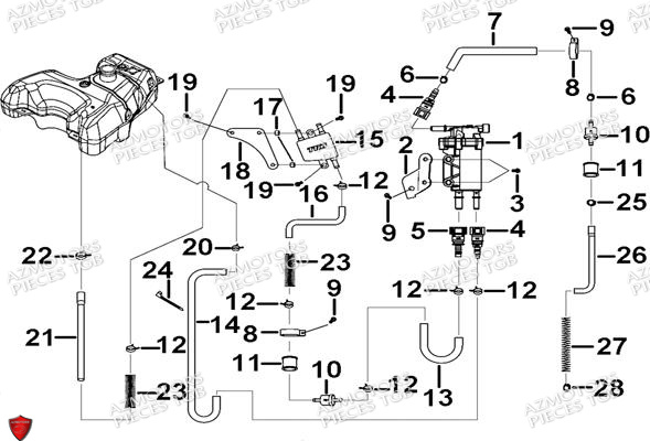Pompe A Carburant AZMOTORS Pieces TGB BLADE 470 SL (No Serie RFCFTGTBD...Type:FTG-HRE)