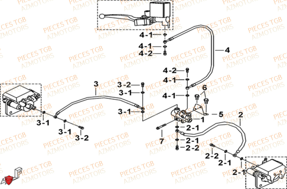 Frein Avant TGB Pieces TGB BLADE 500 SL CARBU
(No serie RFCFBGFTL.... Type FTG-HD)