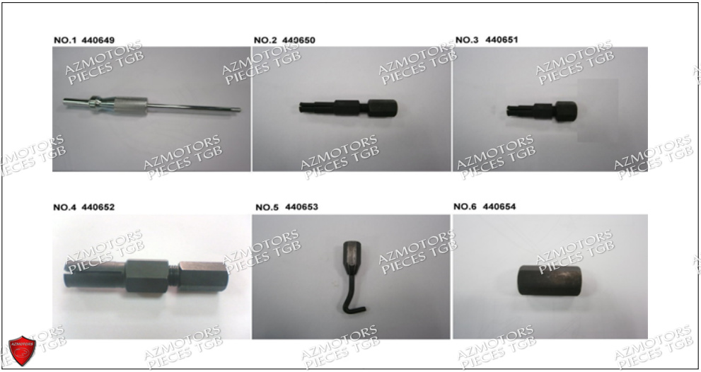 Outils 1 AZMOTORS Pieces TGB BLADE 500 SL CARBU
(No serie RFCFBGFTL.... Type FTG-HD)