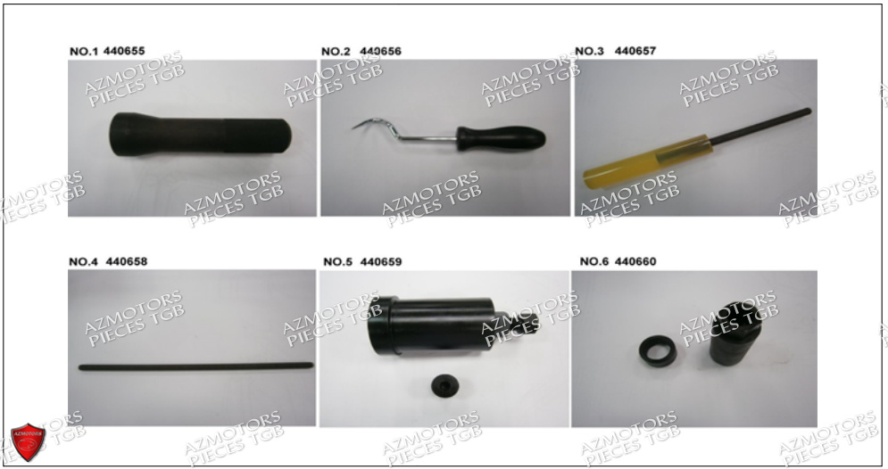 Outils 2 AZMOTORS Pieces TGB BLADE 500 SL CARBU
(No serie RFCFBGFTL.... Type FTG-HD)