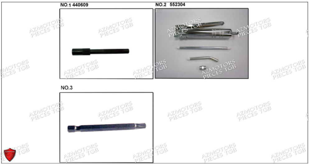 Outils 5 AZMOTORS Pieces TGB BLADE 500 SL CARBU
(No serie RFCFBGFTL.... Type FTG-HD)