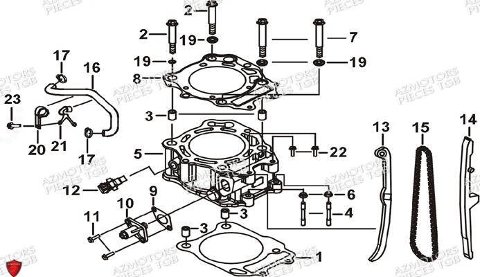 CYLINDRE pour BLADE 500 SL EFI