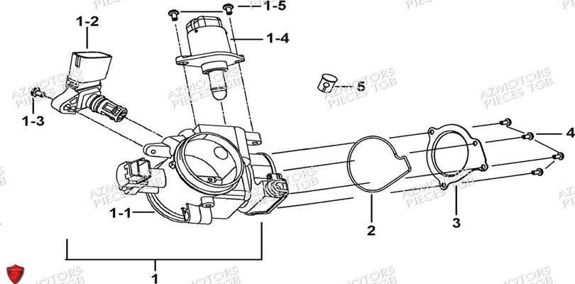 Debitmetre AZMOTORS Pieces TGB BLADE 500 SL EFI (No Serie RFCFTGTBB...Type: FTG-HDE)