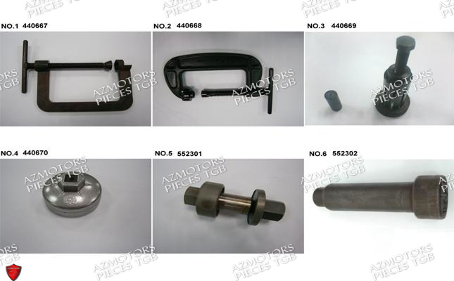Outils 4 AZMOTORS Pieces TGB BLADE 500 SL EFI (No Serie RFCFTGTBB...Type: FTG-HDE)