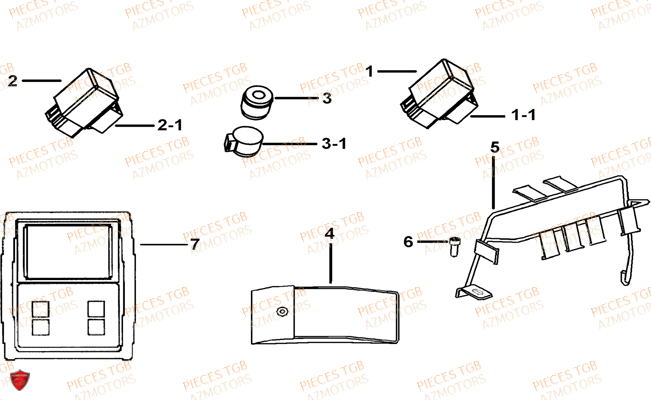 SUPPORTS TGB BLADE 525 SE 4X4 16