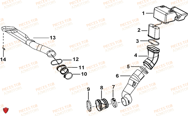 Admission TGB Pieces BLADE 525 SE_FI (2012 - 2014) (No Serie RFCFBFFGE...Type: FBG-HFE)