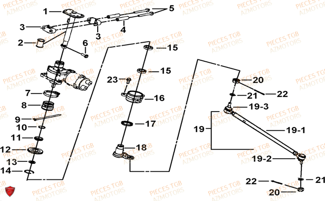 COLONNE DIRECTION EPS TGB BLADE 525 SE 525 SL