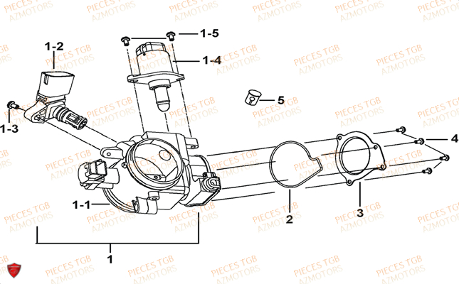 Debitmetre TGB Pieces BLADE 525 SE_FI (2012 - 2014) (No Serie RFCFBFFGE...Type: FBG-HFE)