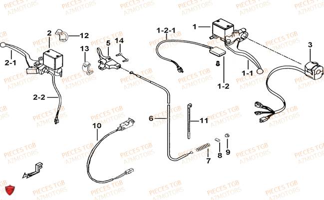 Maitre Cylindre TGB Pieces BLADE 525 SE_FI (2012 - 2014) (No Serie RFCFBFFGE...Type: FBG-HFE)