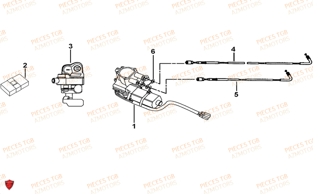 Moteur Differentiel TGB Pieces BLADE 525 SE_FI (2012 - 2014) (No Serie RFCFBFFGE...Type: FBG-HFE)