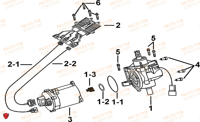 Direction Assistee (selon Modele) AZMOTORS Pieces TGB BLADE 550 LT EPS (No Serie RFCFLGFLE...Type FTG-HDLE)

