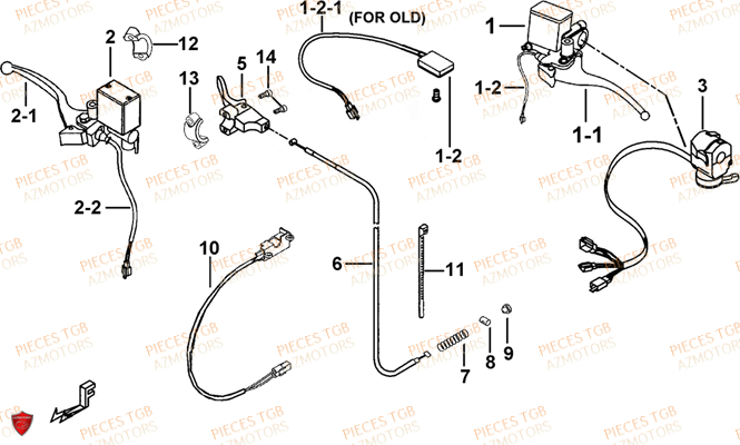 Maitre Cylindre AZMOTORS Pieces TGB BLADE 550 LT EPS (No Serie RFCFLGFLE...Type FTG-HDLE)

