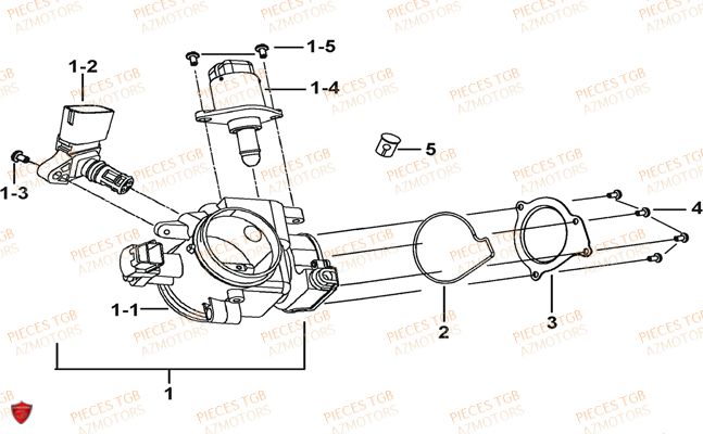 Debitmetre TGB Pieces TGB BLADE 550 LT FI 4x4 (2016) (No Serie RFCLTGLTA...Type FTG-HDLE)