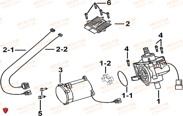 Direction Assistee (selon Modele) TGB Pieces TGB BLADE 600 LTX EPS (No Serie RFCLTHTBC.. Type: FTH-JDLE)