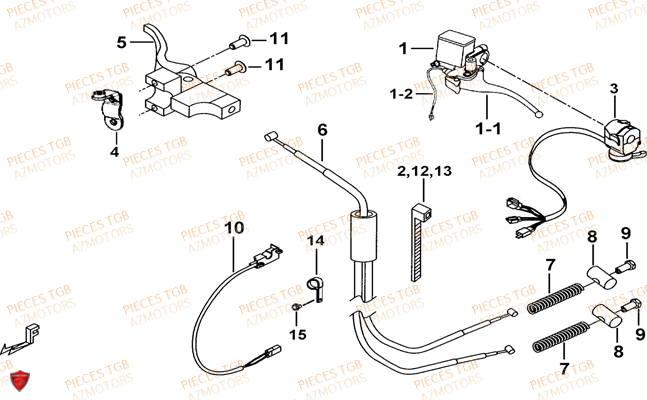 Maitre Cylindre TGB Pieces TGB BLADE 600 LTX EPS (No Serie RFCLTHTBC.. Type: FTH-JDLE)