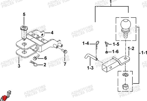 Carrosserie Avant AZMOTORS Pieces TGB BLADE 600 SE EPS (No Serie RFCFTHTBA.. ET RFCFTHTBC.. Type: FTH-HDE ET FTH-JDE)