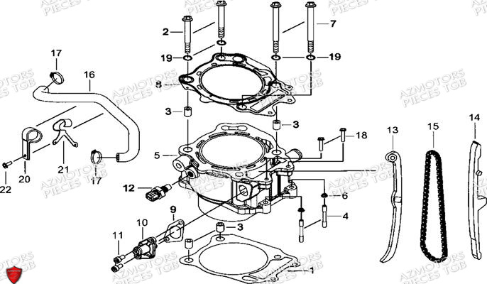 CYLINDRE pour BLADE 600 SE EPS