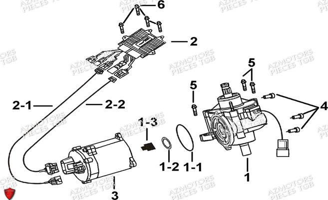Direction Assistee Selon Modele AZMOTORS Pieces TGB BLADE 600 SE EPS (No Serie RFCFTHTBA.. ET RFCFTHTBC.. Type: FTH-HDE ET FTH-JDE)