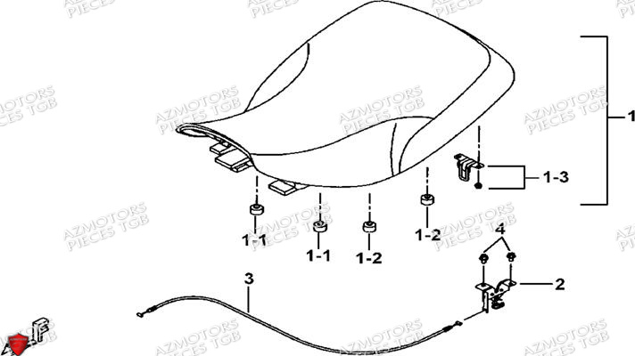 Pare Chocs AZMOTORS Pieces TGB BLADE 600 SE EPS (No Serie RFCFTHTBA.. ET RFCFTHTBC.. Type: FTH-HDE ET FTH-JDE)