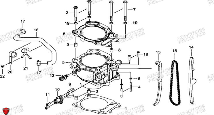 CYLINDRE pour BLADE 600 SL
