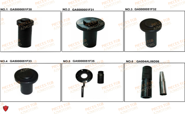 Outils 3 TGB Pieces TGB BULLET 50 (No Serie RFCBM145B...Type: BM1-BE)
