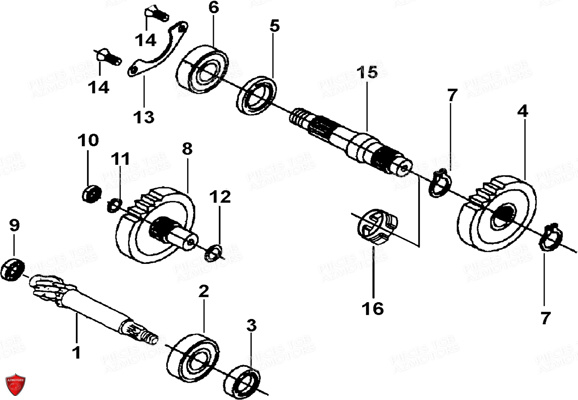 Reducteur De Vitesse TGB Pieces TGB BULLET 50 (No Serie RFCBM145B...Type: BM1-BE)
