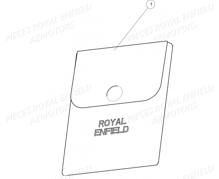BOITE A OUTILS ROYAL ENFIELD BULLET TRIAL RED